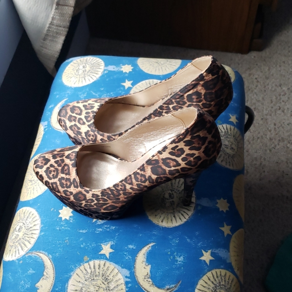 Leopard high heels